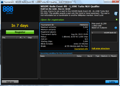 888 Tournament Lobby